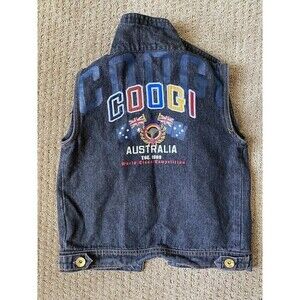 Coogi Jacket Toddler Children Kids Sz 4T Denim Jean Vest